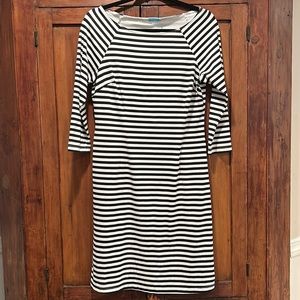 J. McLaughlin Catalina Dress Black and White Striped Dress Size S